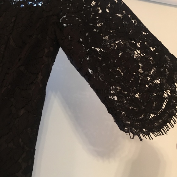 NWT Eliza J black eyelash lace dress size 6 - Picture 4 of 7